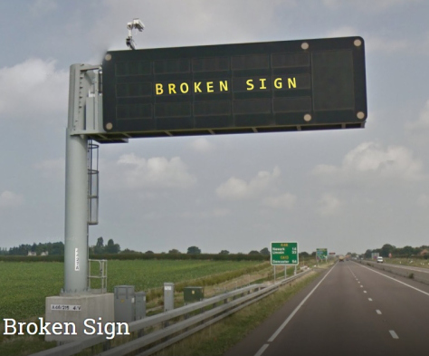 Broken Sign