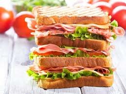 www.pbs.org (toasted. triple deck ham sandwich with mayo and lettuce)